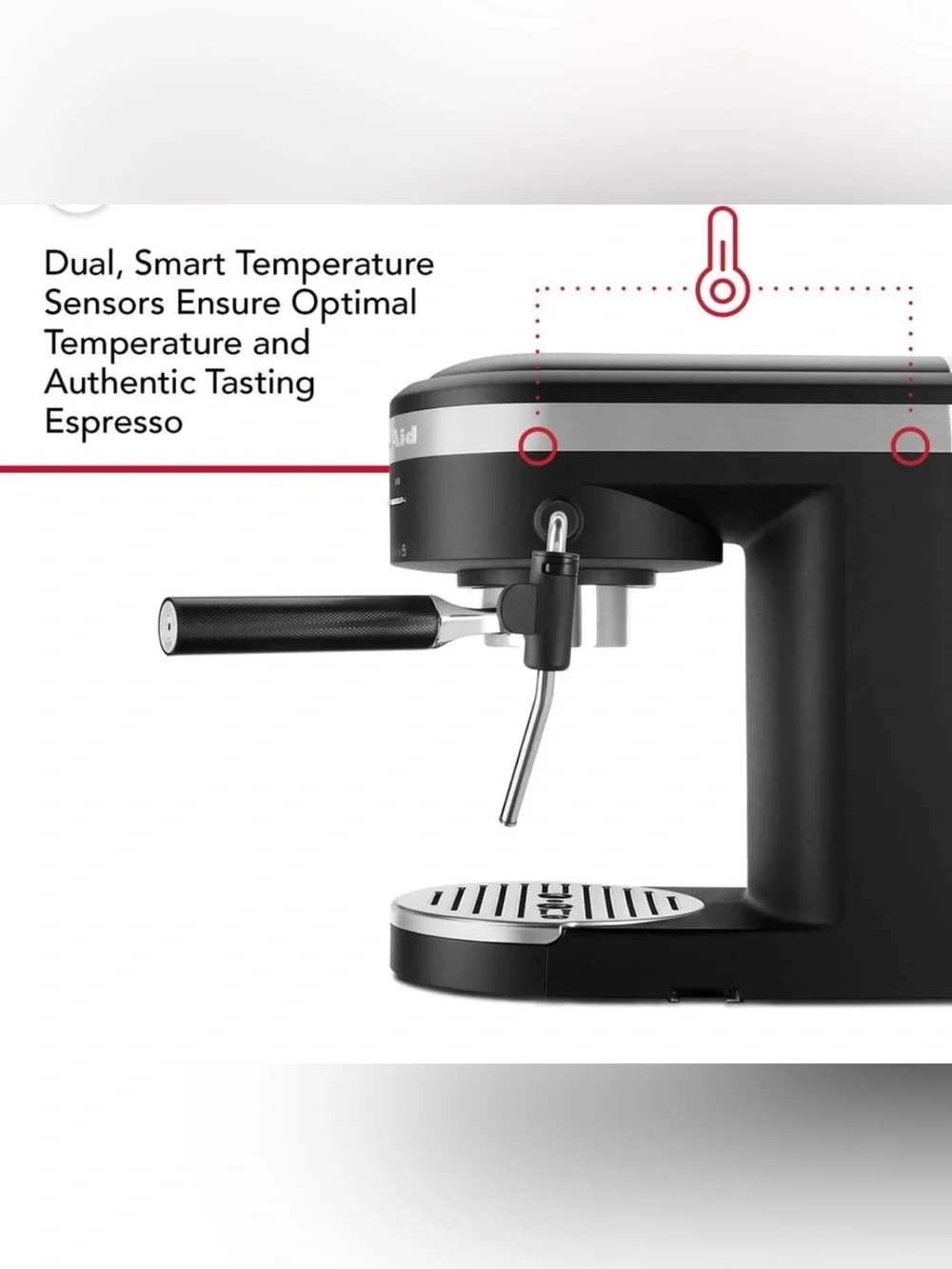 KitchenAid Semi-Automatic Espresso Machine Black Matte